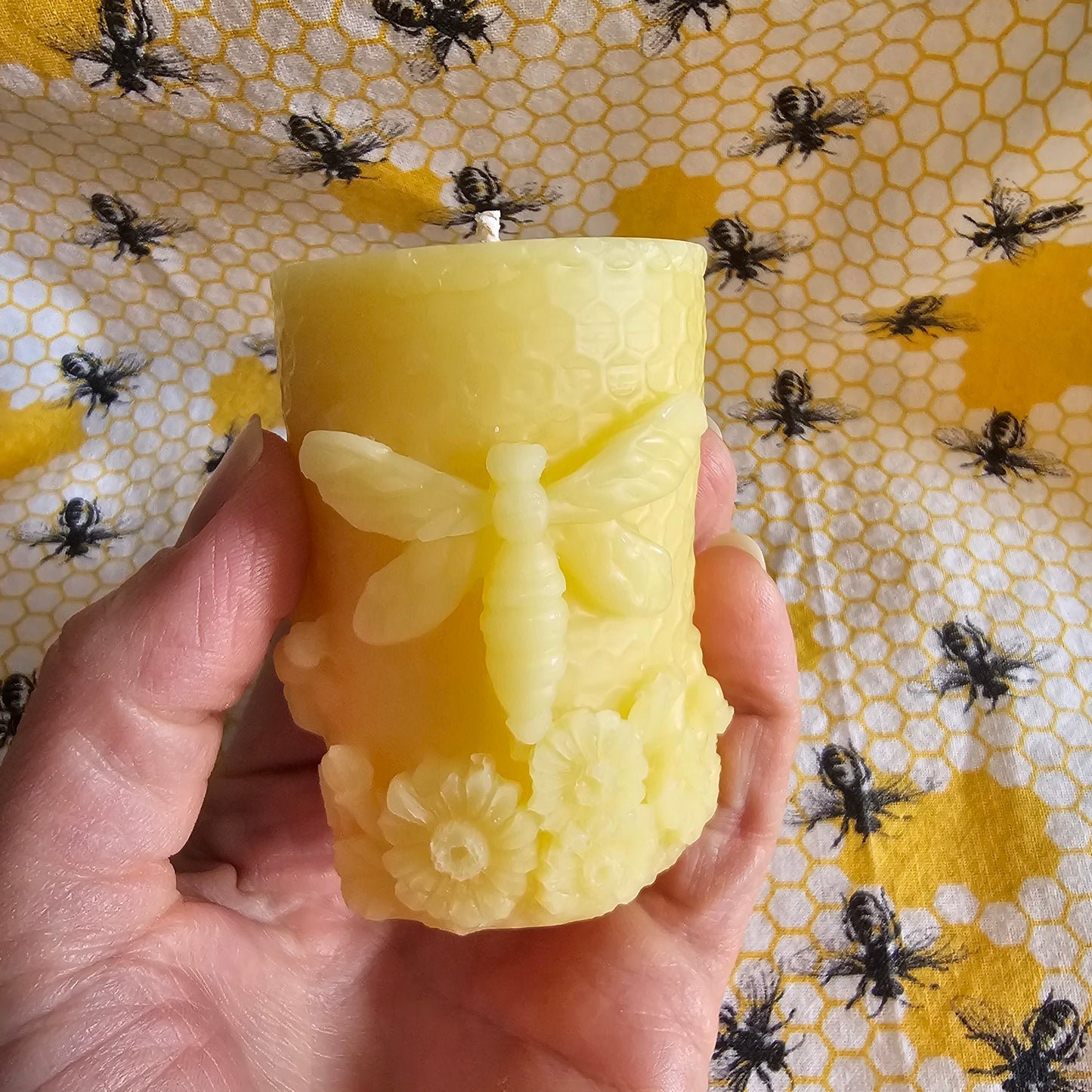 100% Beeswax Pillar Candle - Perfect for Lantern Burning