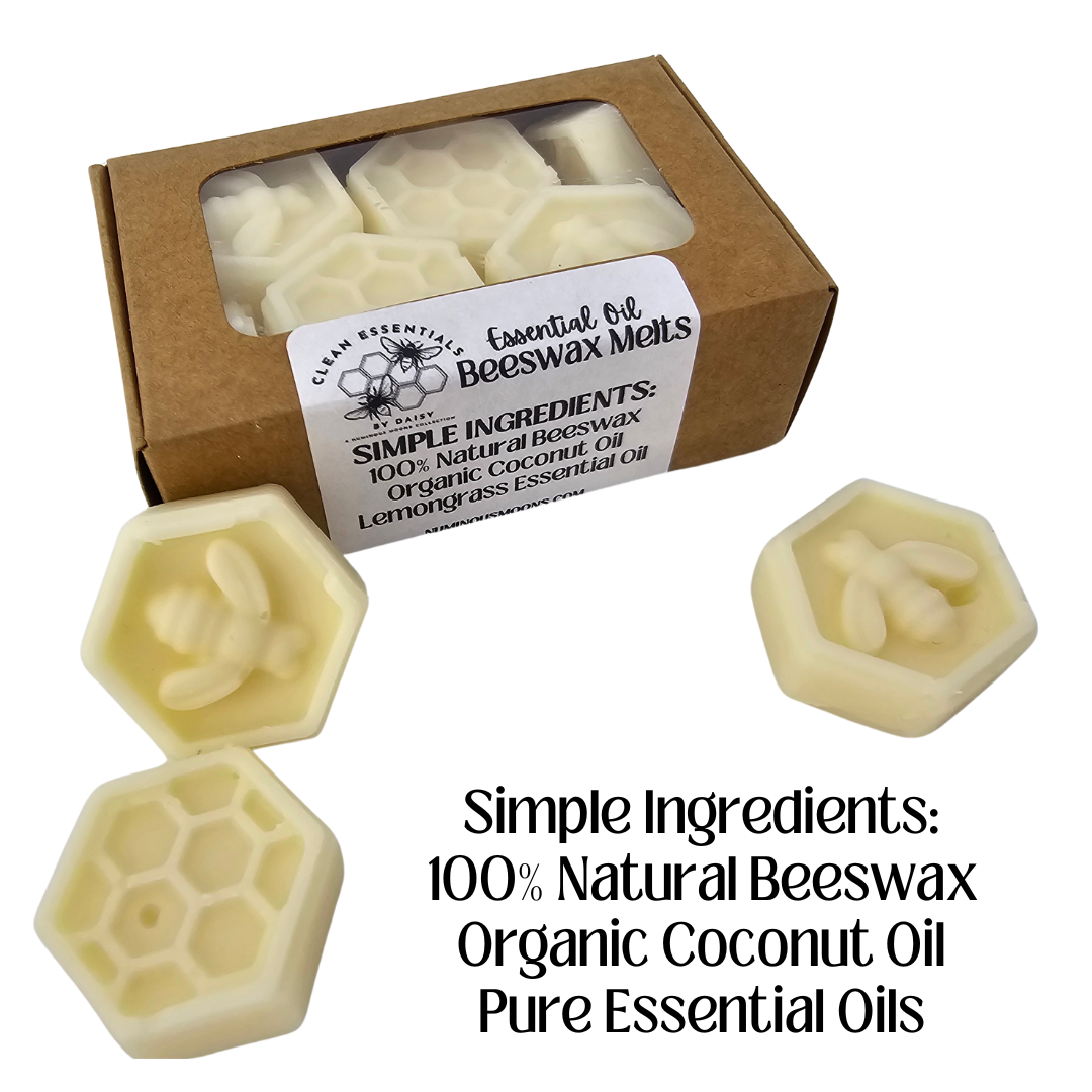 Beeswax Wax Melts - Scented with Pure Essential Oils - Multiple Scents